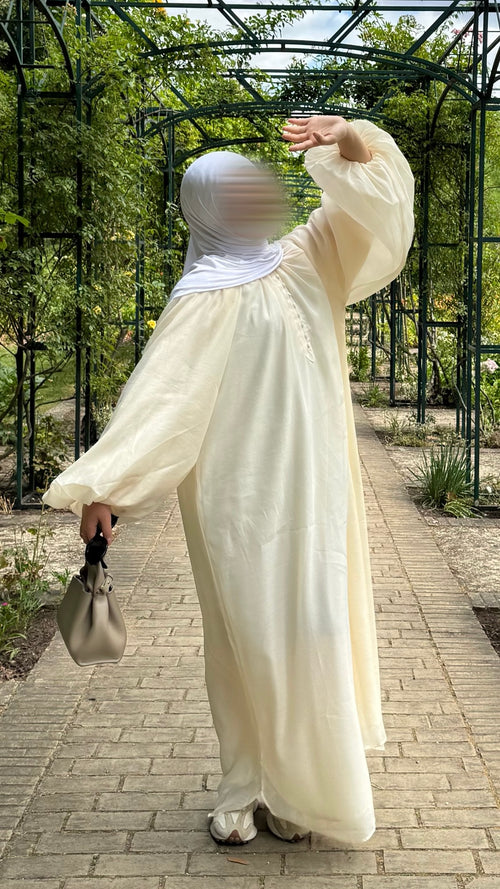 Robe manches bouffantes